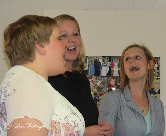 Bethany, Sarah, Abi - my daughters singing at their grandma's 90th birthday