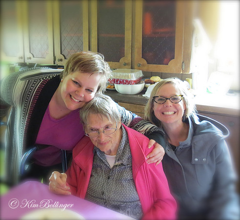 Bethany, Sarah & great grandma Rouse - April 2015