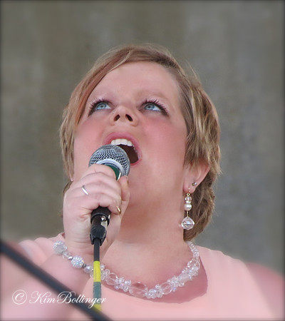 Bethany singing at a talent show