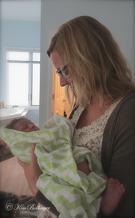Sarah with baby Asa - April 29, 2014