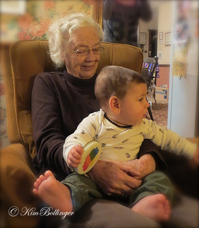 Grandma Bollinger & Asa - 2014