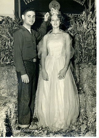 My mom & dad - barn warming king & queen in high school!