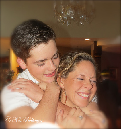 My husband's brother's daughter, Jenny and her son, Thomas