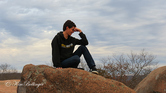 Elephant Rocks - my sister's son, Collin