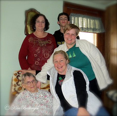 Grandma Rouse, Terri, Collin, Bethany, Kim