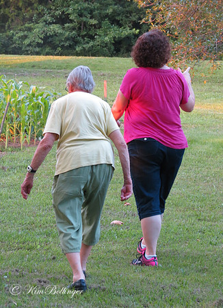 My sister, Terri with Grandma Rouse