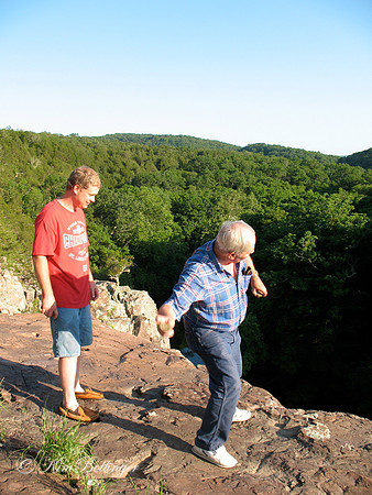My brother, Eddie and my dad at my uncle Lindell's farm near Fredericktown MO