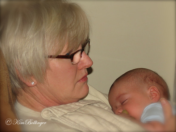 My husband's brother Brian's wife, Sherry and grand baby