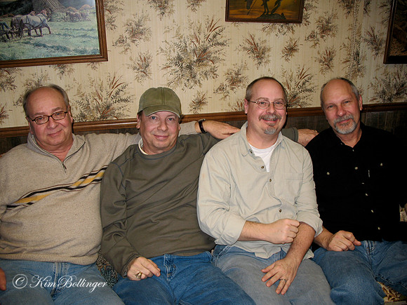 Scott's brothers, Guy, Art, Scott, Brian