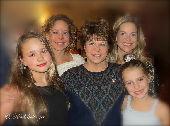 My husband's brother's wife, Joyce and her two daughters and 2 granddaughters