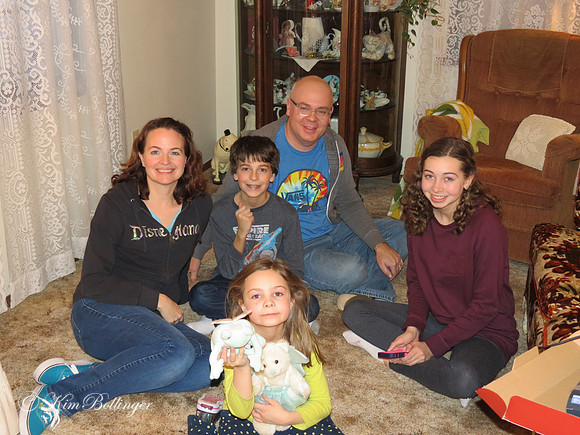 My husband's brother's son, Matt & his wife Stephanie and their kids