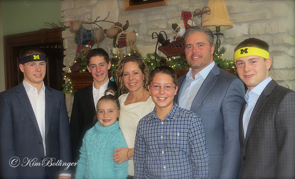 My husband's brother Art's daughter and her family